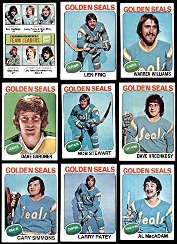 1975-76 TOPPS California Golden Brtve u blizini Team Set California Golden Sells VG / Ex Zlatne brtve