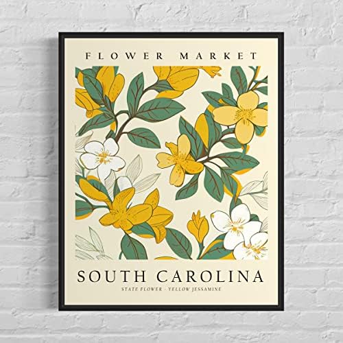 South Carolina Art Print, South Carolina poster Wall art Decor, South Carolina State Map Travel Poster,