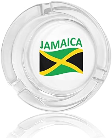 Zastava države Jamajka Glasarska traka za pepeo Okrugla pepela Case Ashtray za hotel Početna Dekor za stol