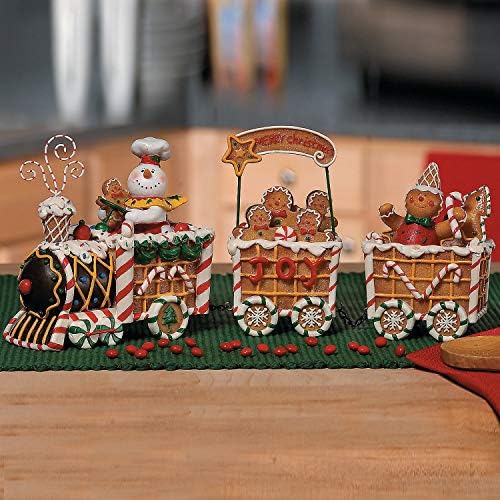 Gingerbread Express voz - 3 komada - Božićni dom dekor