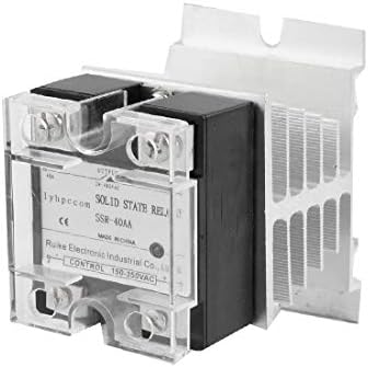 Novi LON0167 AC / AC SSD relej SSR 40A AC 150-350V SSR-40AA + hladnjak (AC / AC-HalbleiterRelais SSR 40A