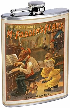 Savršenstvo u stilu tikvica od nerđajućeg čelika 8oz Vintage Poster D - 105 stari pouzdani Mcfaddenovi Stanovi