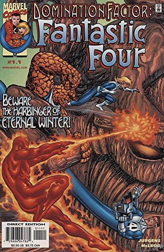 Faktor dominacije: fantastična četiri 1 VF / NM; Marvel comic book / Dan Jurgens 1.1