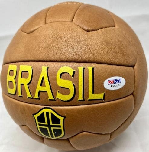 Pele potpisan kožni vintage 1966 Soccer Ball Brasil Auto PSA DNA ITP COA - AUTOGREM Fudbalske loptice