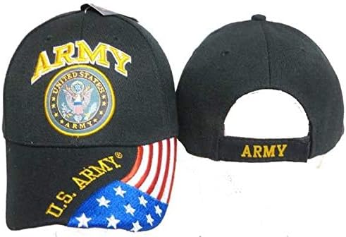 K-ove novosti SAD-a za brtvu vojske patriotske američke zastave Crni izvezeni kapu sa licenciranim kapacitetom