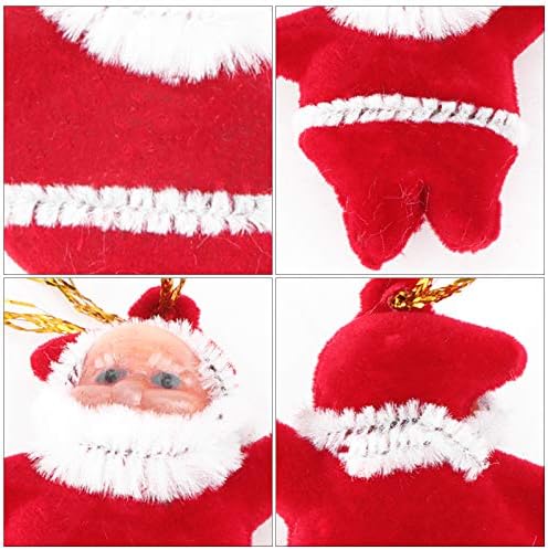 GALPADA Božić ukras Set od 50kom Mini Santa Claus privjesak božićno drvo viseći ukrasi Božić Tree ukrasi