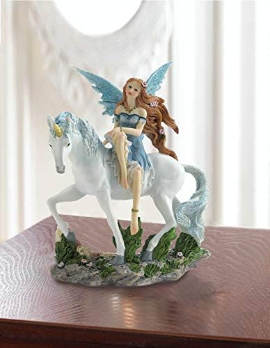 wakatobi Magic Blue Fairy princeza Sparkle bijeli jednorog konj Kip skulptura figurica
