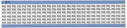 Brady Wm-POS-PK Vinilna tkanina koja se može repozicionirati, crno na bijelo, kartica markera sa simbolom