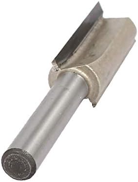 X-DREE 1/2 rezna prečnika 1/4 izbušena rupa sa Karbidnim vrhom, dvostruka flauta ravna svrdlo za usmjerivač(1/2'