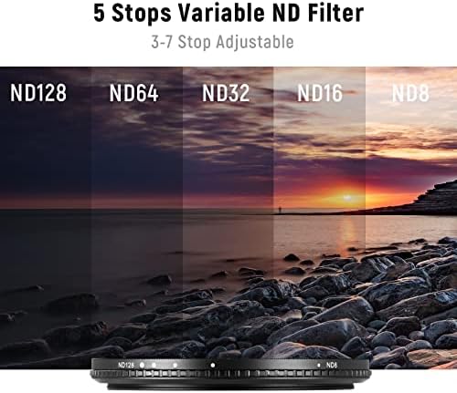 NEEWER 77mm varijabilni ND Filter Nd8-ND128 Filter sočiva kamere bez x Cross neutralne gustine Ultra-tanak