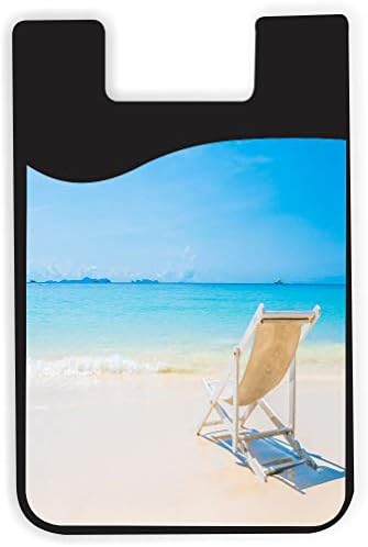 Bijela stolica za plažu Sunny Seas Design - Silikonska 3M ljepljiva kreditna kartica Novčana torbica za