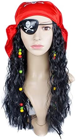 Jsuslife gusarski šešir, 3 komada Jack Sparrow kostim marama Halloween dodaci za muškarce i žene, kapetan