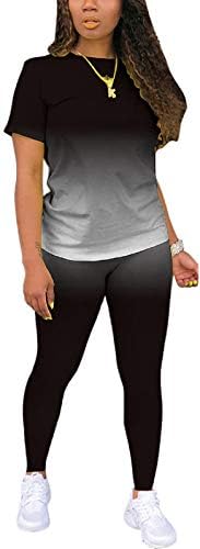 Dvaemalligo Dvije komadne odjeće za žene Jogger Outfit TrackSits tweatsuits i duks sportski setovi