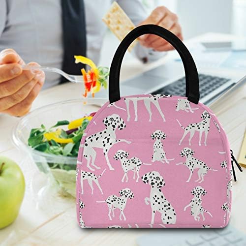 Izolovana torba za ručak za žene - dalmatinski pas velika nepropusna torba za ručak sa naramenicama za rad
