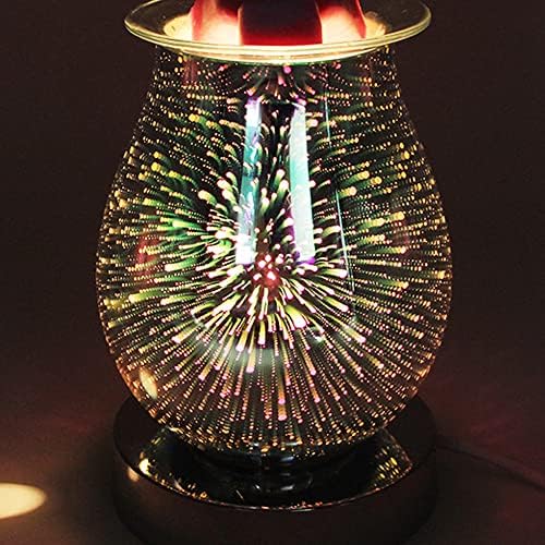3D vatromet Vosak topljenja peći aromaterapijska svjetiljka, staklena električna voska peć aromaterapija