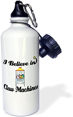 3drose vjerujem u kandžne mašine sportska boca vode, 21 oz, bijela