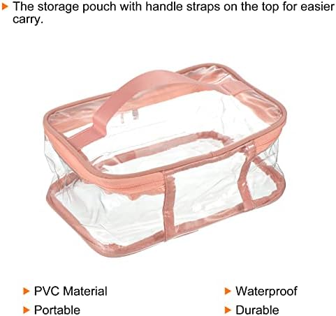 Patikil Clear Toalet torba, 1 set / 2 Pack PVC prijenosne vodootporne vrećice za šminku Kozmetička torbica