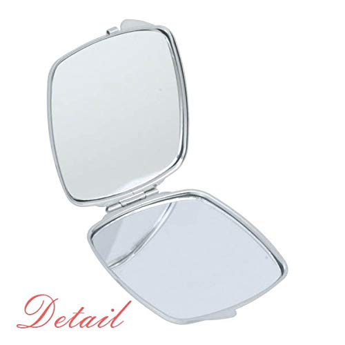 Tradicionalni Singapur Nasi Lemak Ogledalo Prijenosni Kompaktni Džepni Makeup Dvostrano Staklo