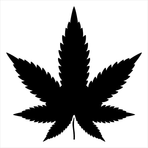 Marihuana list šablona za slikanje studior12 | Kanabis potplata za ponovnu upotrebu konoplja | Craft DIY