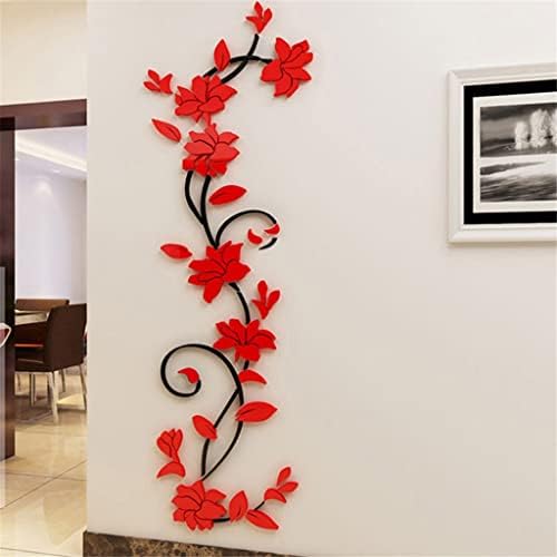Quanjj cvijet akril 3D Stereo Koridor TV pozadina zid cvijet Decora dnevni boravak zid Sticher