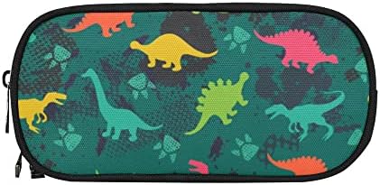 ANANGTEE slatka dinosaurusi pernica za dječake Teen Girls, Canvas Canvas School Suppies torbica sa patentnim