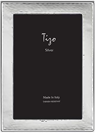 TiZo izo 5 X 7 srebrni okvir ploča ručno rađen u Italiji