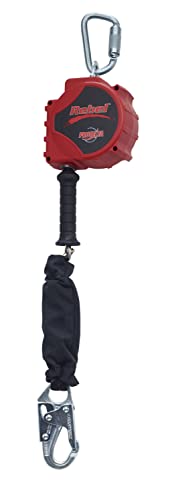 3m - 3590018 Protecta SRL Rebel 15' Cable, 2000112, 2000161-čelična kopča i karabiner crna / crvena