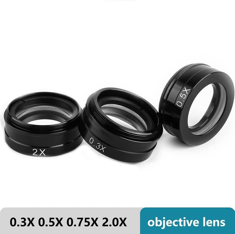 Oprema za mikroskope 0,75 X / 0,3 X / 2X / 0,5 X Objective Glass Lens WD165 za 180x 130x Zoom C-Mount lens Lab potrošni materijal