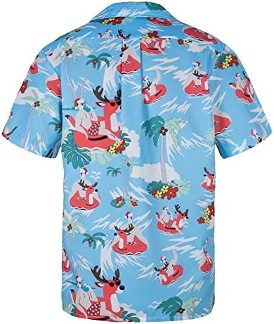 Havajske košulje za muškarce Casual Button Down Beach Shirts muške kratke rukave Floral Shirts