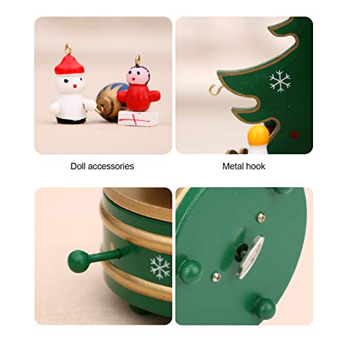 Glazbeno božićno drvce, muzička kutija Mini tablice ukrasi ukrasa ukrasi ukrasni pokloni Mini stol za božićne