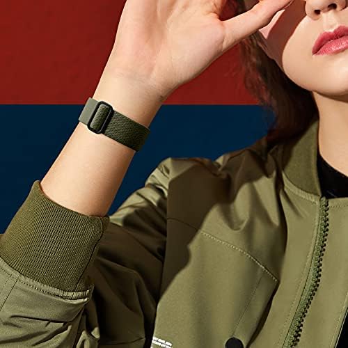 Daqin 6 Pack Stretchy Solo petlje kompatibilne sa Apple Watch Band 44mm 45mm 42mm za žene muškarci, podesive