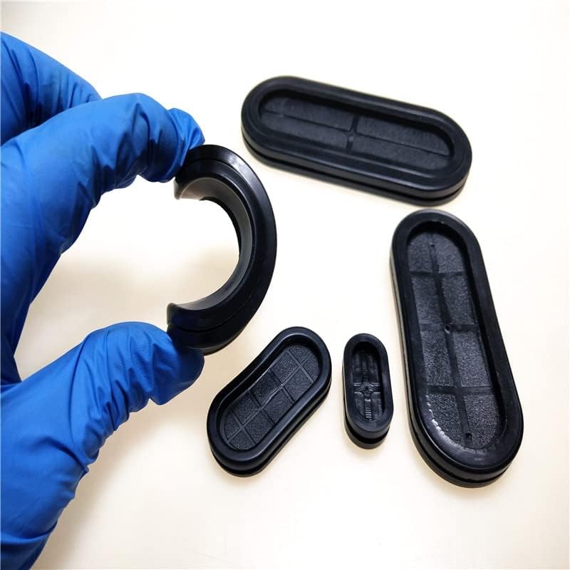 PRODANO 10PCS otvor za otvaranje 37x75mm crne boje ovalna gumena gumena zaštitni prsten ovalni gumeni gromborti