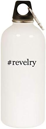 Molandra proizvodi revelry - 20oz hashtag boce od nehrđajućeg čelika sa karabinom, bijelom bojom