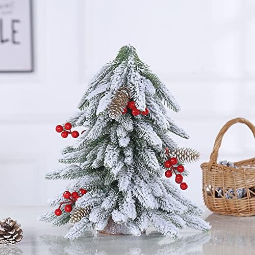 Desktop mini božićno drvce 40cm / 15,7in Umjetno božićno stablo Desktop s ukrasima za kućnu kuhinju i ured