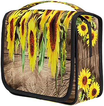 Viseća toaletna torba Cvjetni suncokret za suncokret Veliki kapacitet vodootporna kozmetička torba Travel