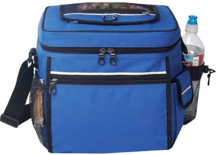 Plava - 24-pack Camping Cooler sa jednostavnim džepom za pristup