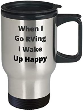 RV RV iz kafe Travel GUT Funny Road Trip Poklon za Rverski putnik Camper Novelty Joke Gag Probudi se sretno