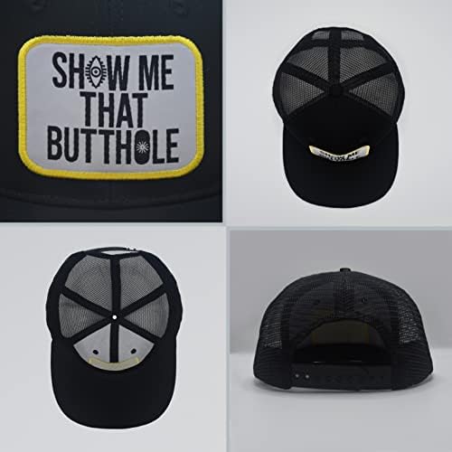 Houyunha Pokaži mi Butthole Funny LGBTQ kamiondžija šešir-bejzbol kapu Gag pokloni za muškarce žene