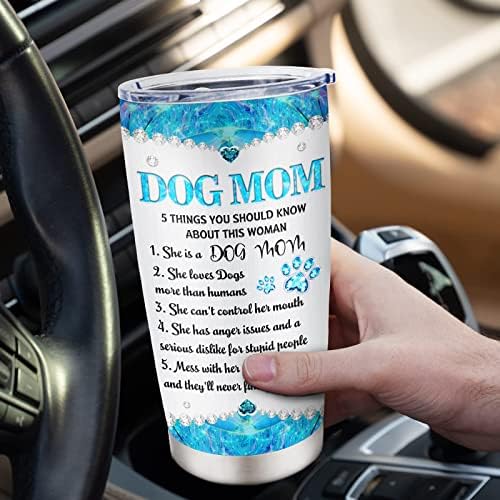 Noxulie Dog Mom Tumbler - Dog Mama Pokloni Za Žene-Dog Mama Poklon-Dog Lovers Pokloni Za Žene-Pokloni Za