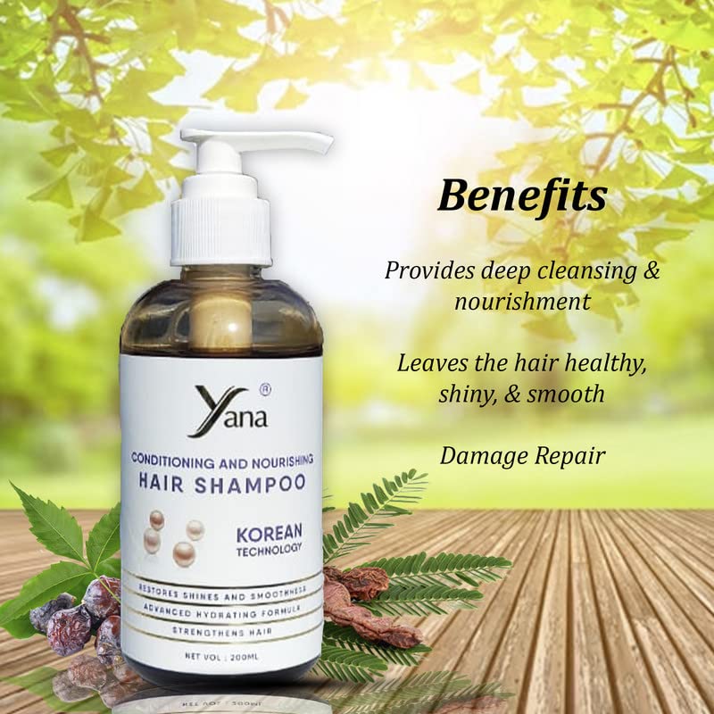 Yana šampon za kosu sa korejskim tehnologijom šampon za kosu za žene biljne