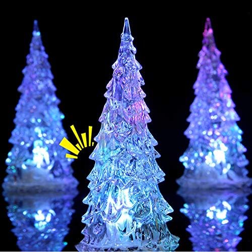 Šareno LED božićna svjetla mini akril svijetli božićno stablo boja mijenja božićne ukrase za radnu površinu