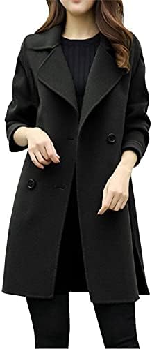Ženski zarezni kaput s dvostrukom grudnom jaknom s dugim jaknom Cardigan Comfort Warm Outtery odjeća Otvorena