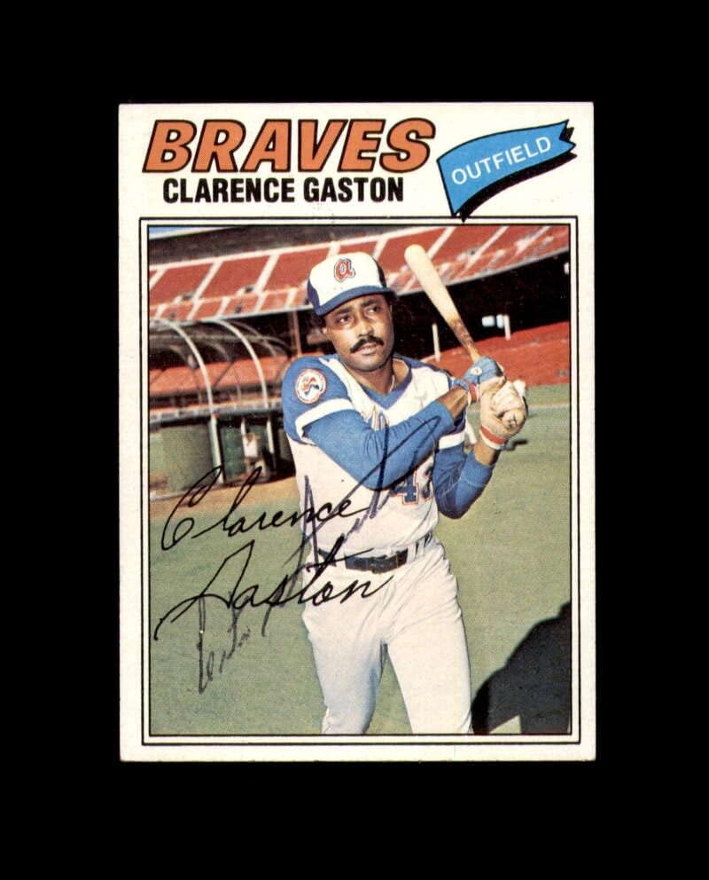 Clarence Gaston potpisao je 1977. topps Atlanta Braves