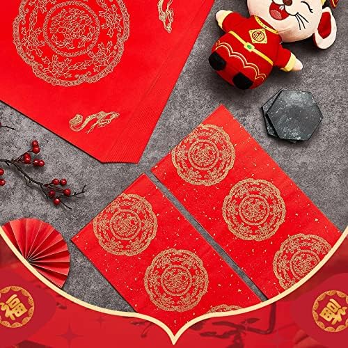 10 seta DIY prazan kineski spoj 20 komada kvadratni crveni Xuan papir s kineskom kaligrafijom četkicom za