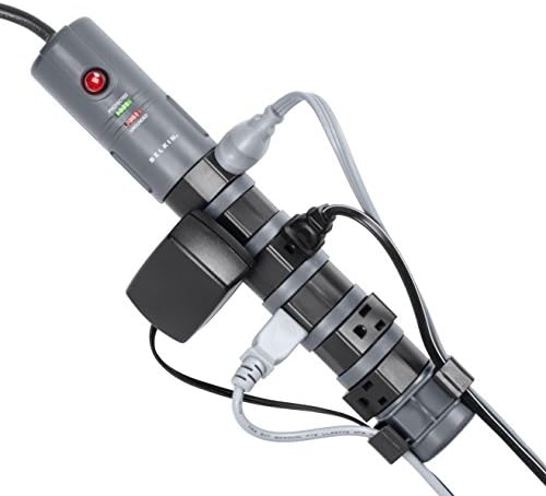 Belkin 8-Outlet Pivot-Plug Power Strip zaštita od prenapona sa 6ft kablom & amp; telefonska zaštita & amp;