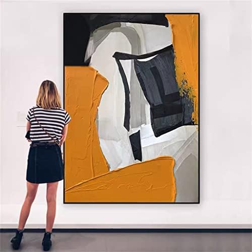 LIRUXUN narandžasta apstraktna pejzažna platna uljana slika dnevna soba apstraktna umjetnička slika poklon