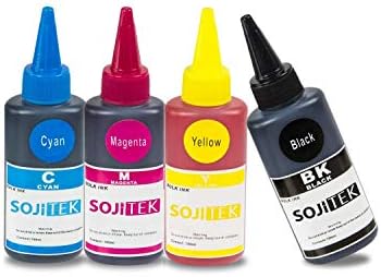 SOJITEK 1 Set - 4 boje boja za punjenje Crna cijan Magenta žuta tinta za I70/i80/i850/I860/I900d