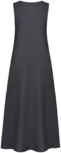 Ollysqiar ljetne haljine za žene 2023 Ležerne prilike sa slobodnim sandresima maxi haljine s dugim plažama