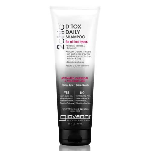 GIOVANNI D: tox dnevni šampon, 8,5 oz. - Aktivni ugalj, Super-antioksidansi Acai & Goji Berry