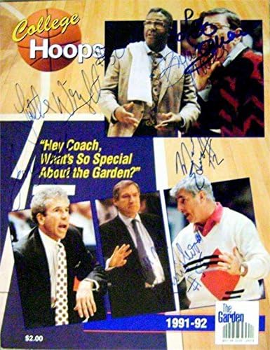 Lou Carnesecca autographed Magazine 1991 Madison Square Garden College Tip off potpisan od strane Luther